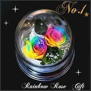 楽天 Amazon Yahooランキング1位☆✿ ♬ レインボーローズプチドーム