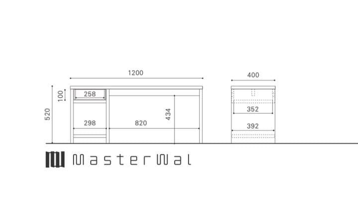 マスターウォール　デスク