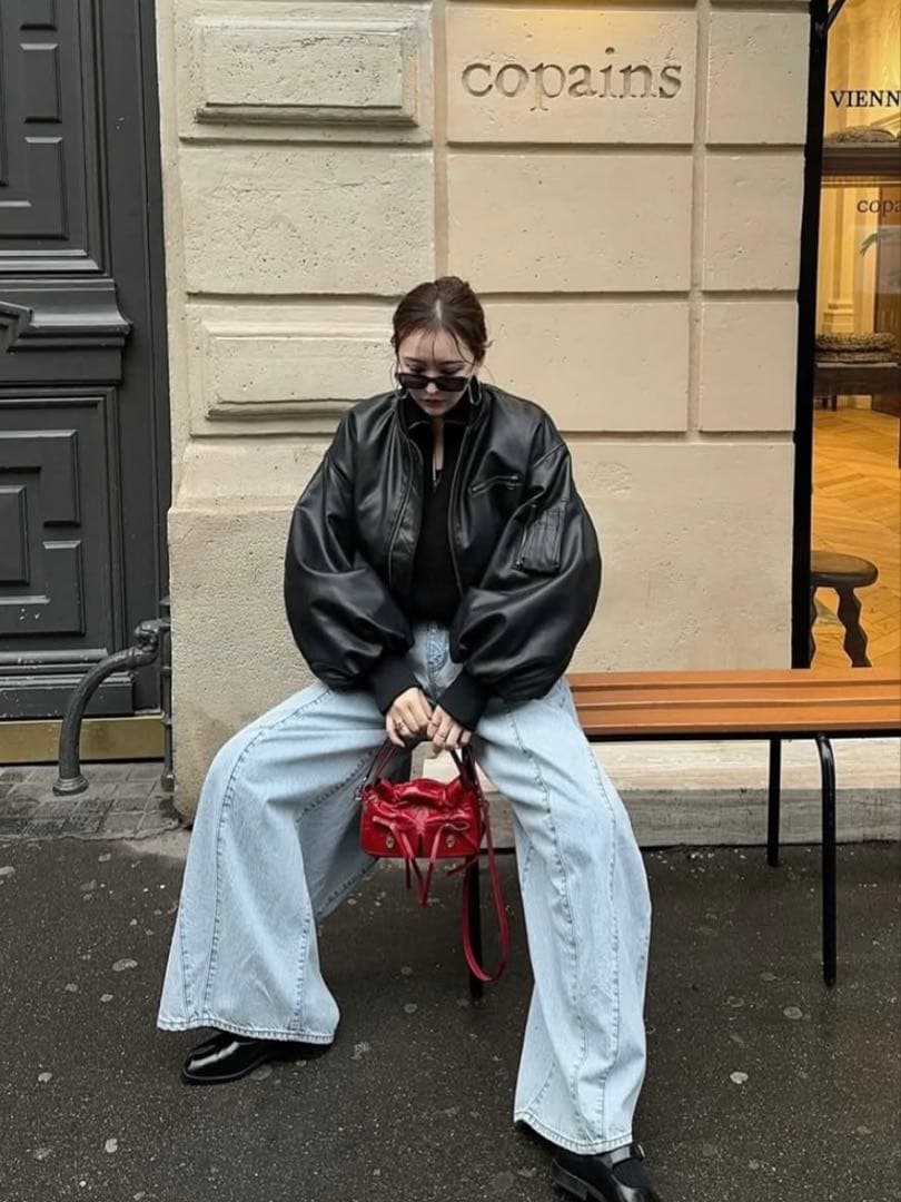 THE TOE ボンバージャケット ブラック