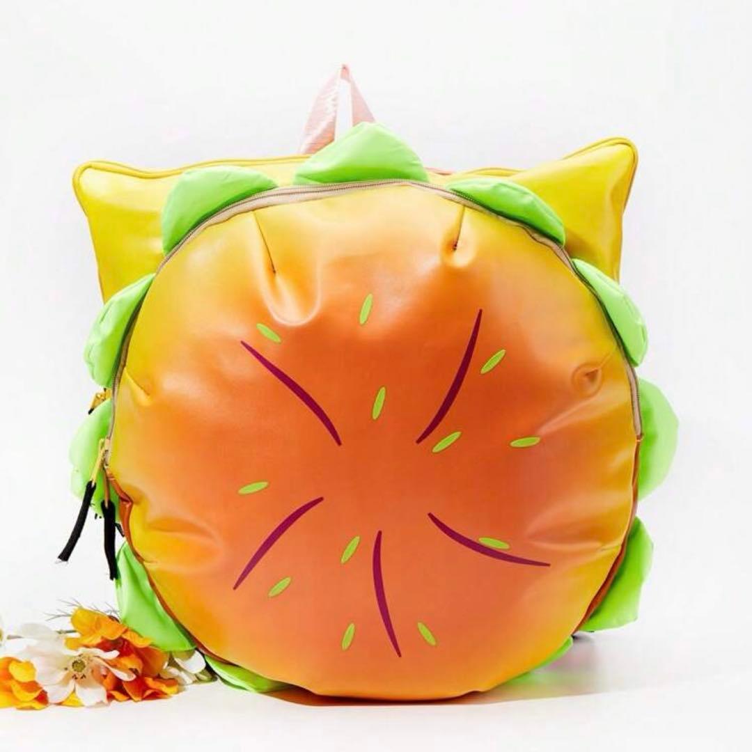 チーズバーガー バックパック ホルダー ジッパー リュック リュックサック