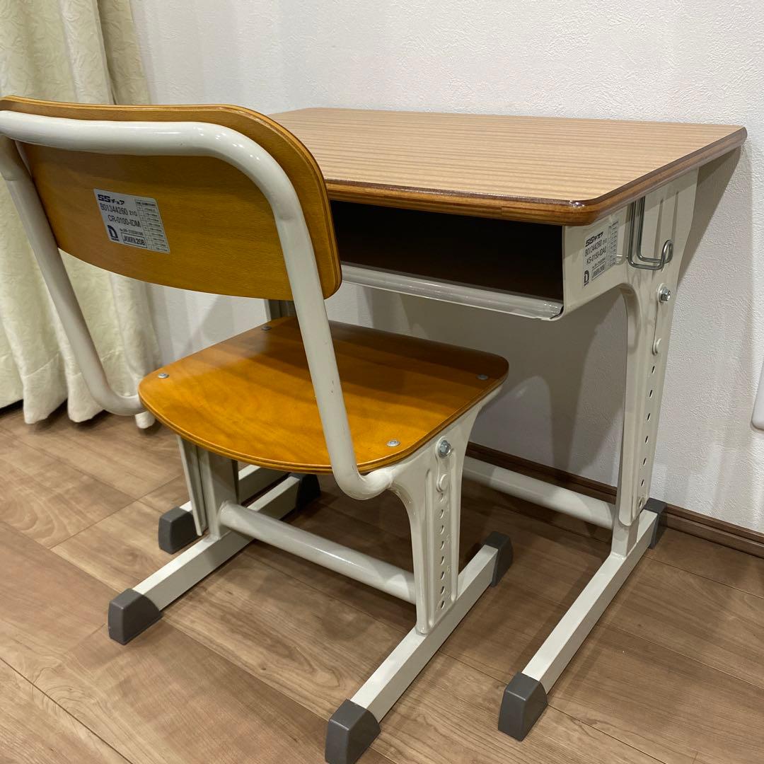 【美品】ダイイチ 第一工業　SSデスク チェア　学校机 椅子　セット