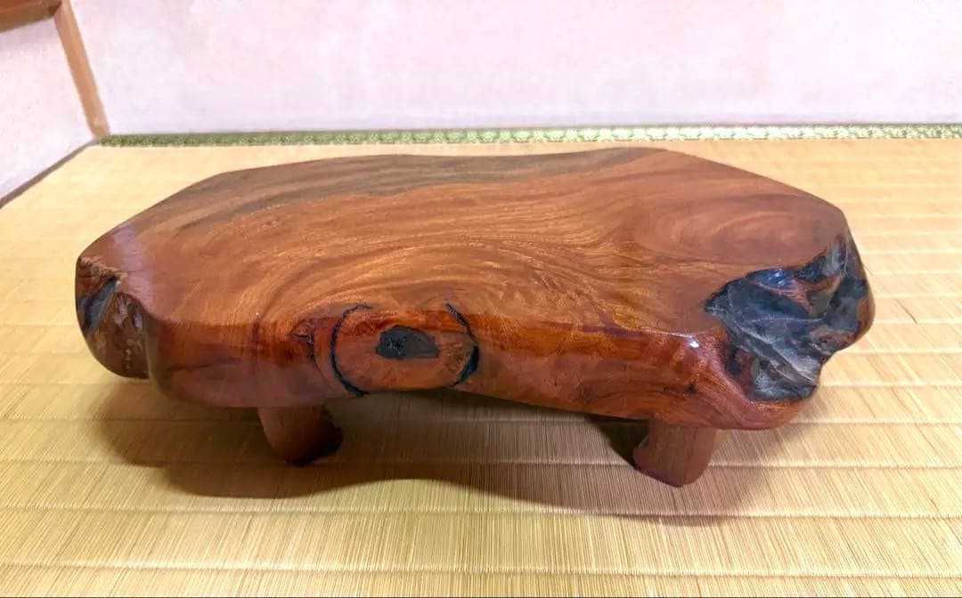 【最終値下】けやき一枚板② テーブル 座卓 台座 けやき 天然木 花台 欅