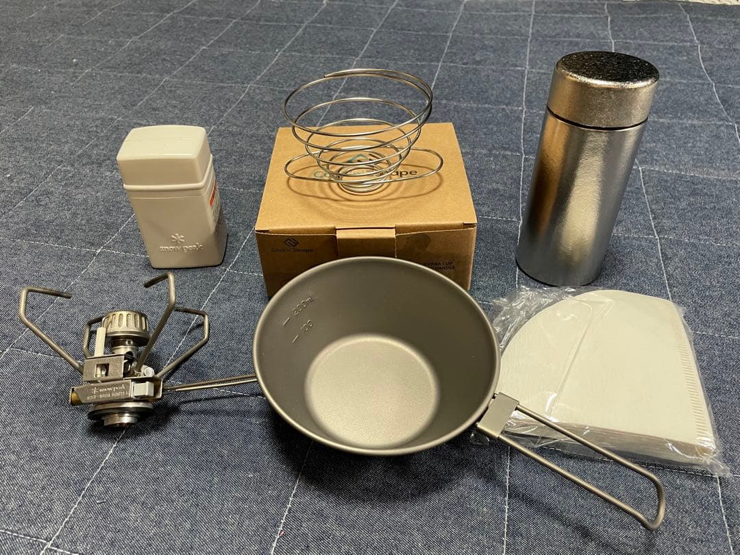 か*え様 廃盤極上！スノーピーク チタンバーナー +コーヒーブレイクセット！登山