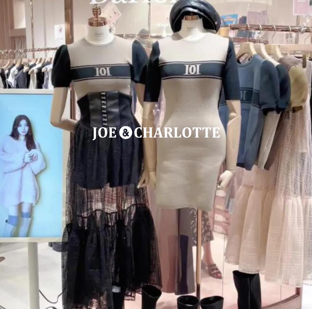 新品 ダーリッチ darich コルセットスパンコールチュールスカート BLK