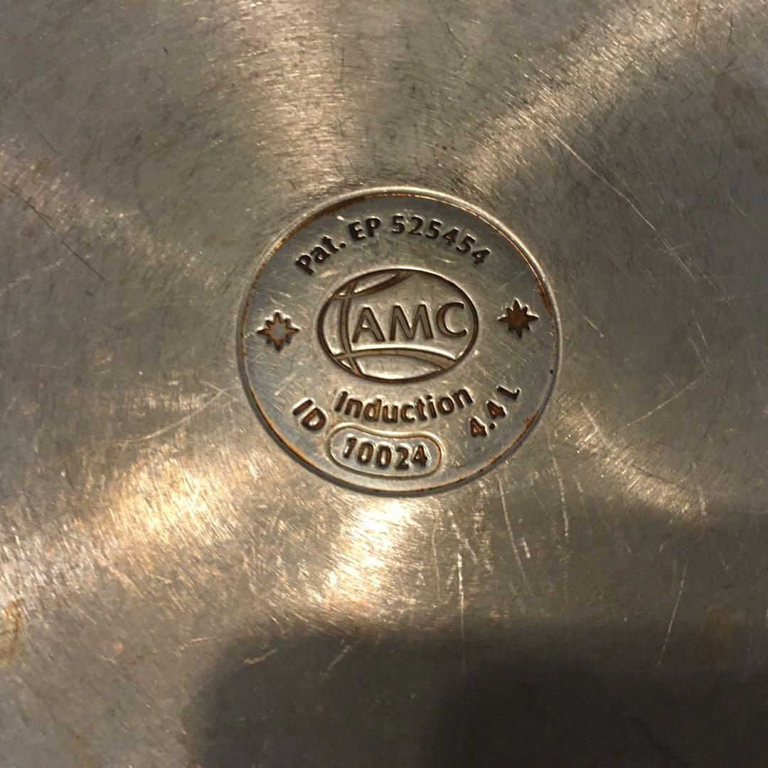 AMC ステンレス両手鍋　ステンレススチール製