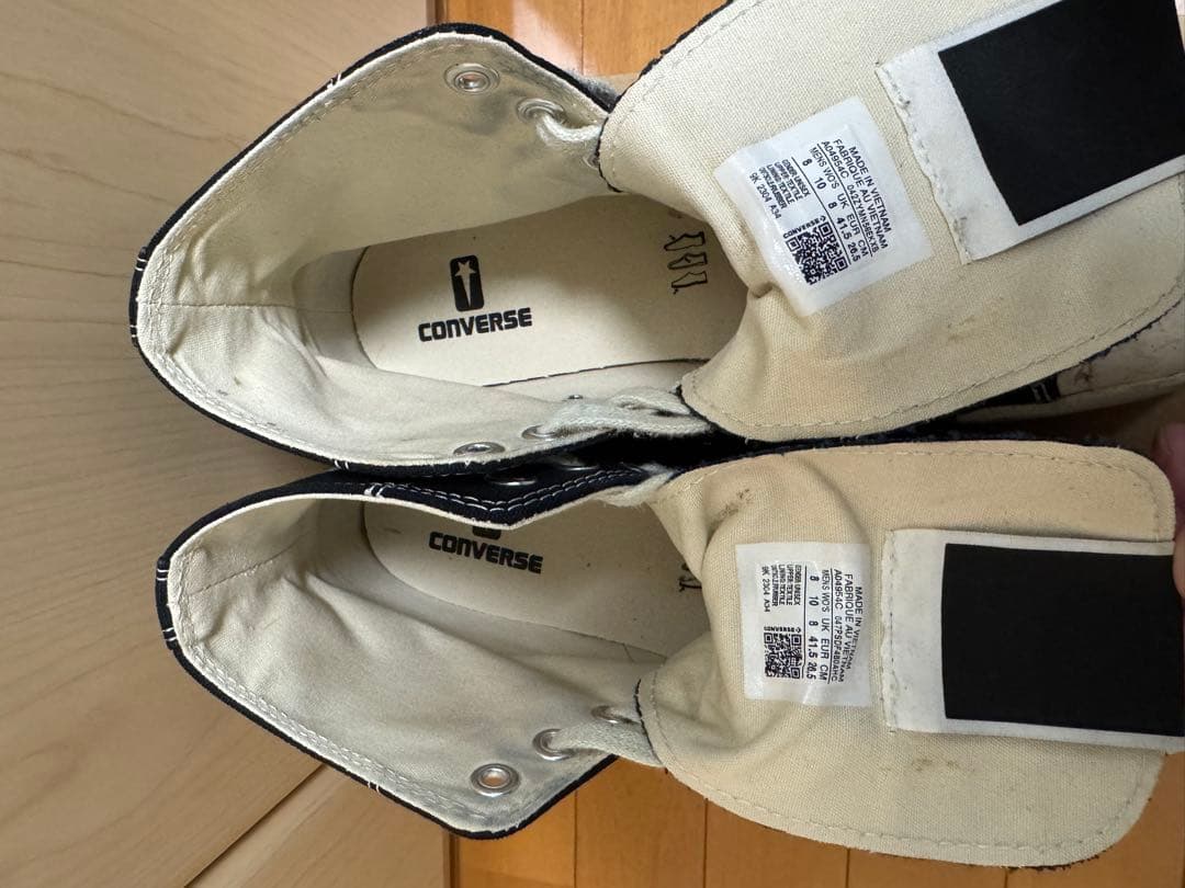 DRKSTAR Rick Owens × Converse スニーカー 26.5