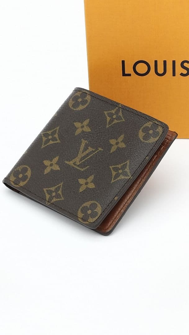 【美品】LOUIS VUITTON メンズモノグラム 二つ折り財布