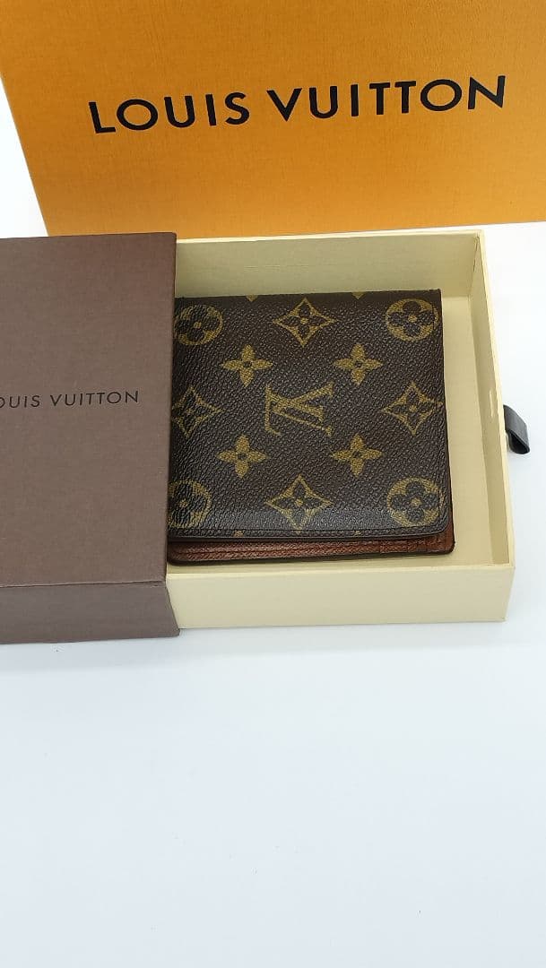 【美品】LOUIS VUITTON メンズモノグラム 二つ折り財布