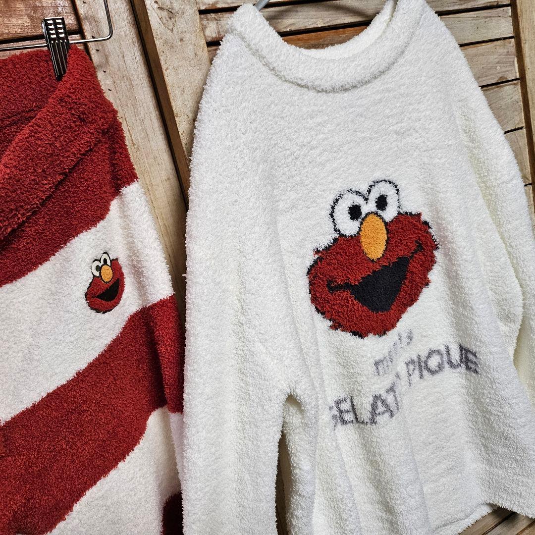 ジェードピケ×セサミストリート プルオーバー＆パンツ 上下セット レディース