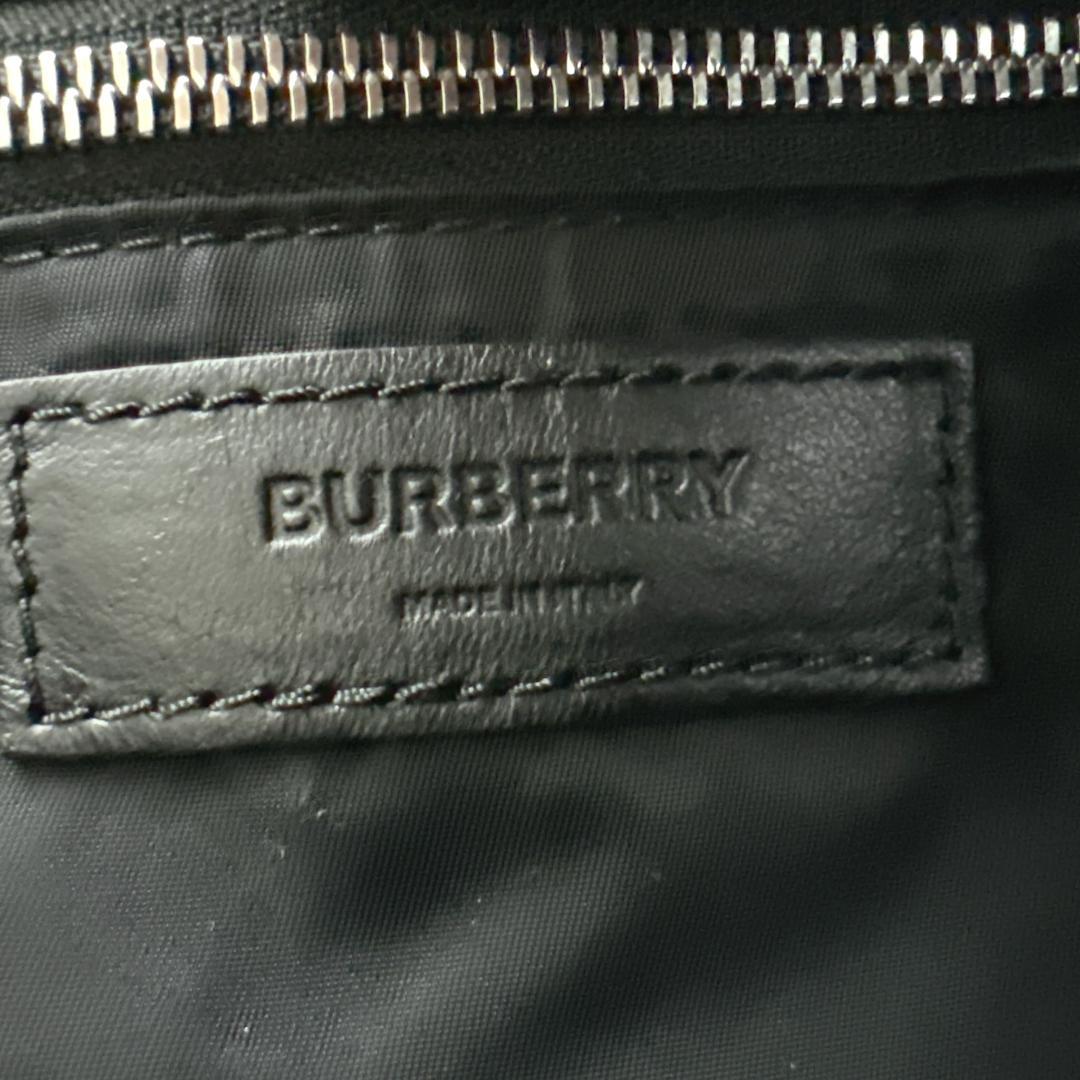 BURBERRY バーバリー トートバッグ ロゴプリント ナイロン カーキ