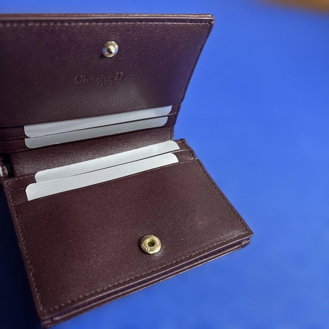 Christian Dior 二つ折り財布 ダークブラウン