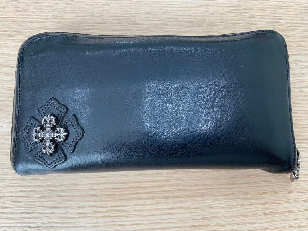 【値下げ】クロムハーツ REC F ZIP フィリグリークロス 長財布 ブラック