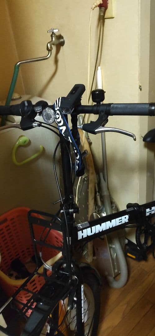 札幌限定若しくは発送出来ますHUMMER 折りたたみ自転車 ブラック切り替え式