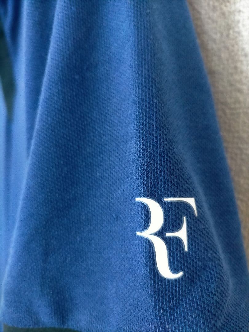 フェデラー　Nike Dri-FIT ポロシャツ M 青