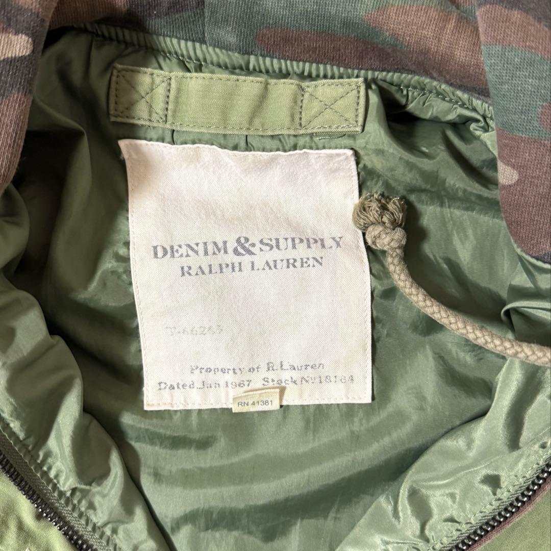 希少　ラルフローレン　デニム&サプライ　ma1 パーカードッキングジャケット
