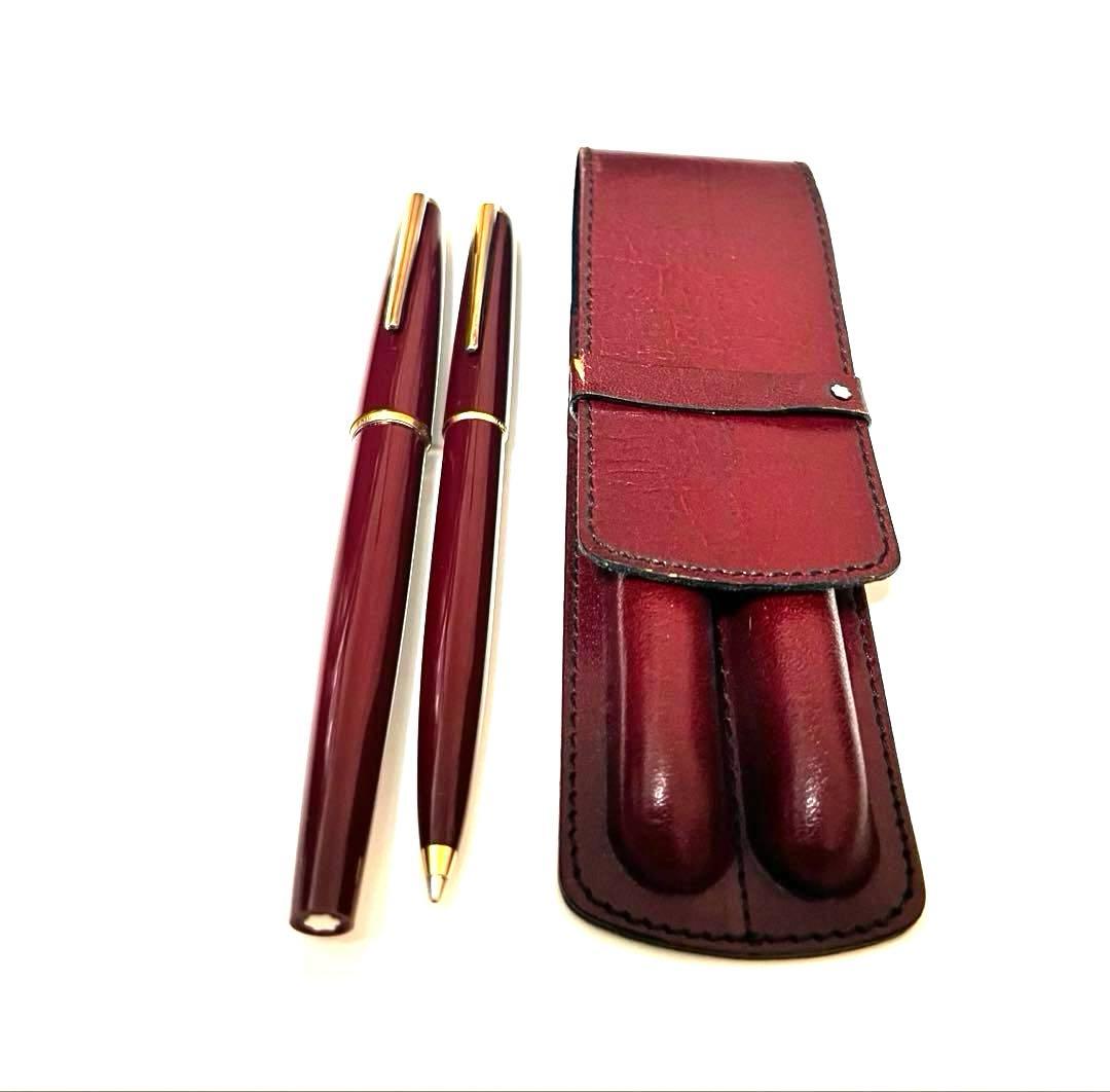 MONT BLANC モンブラン 万年筆 シャープペンシル ボルドー