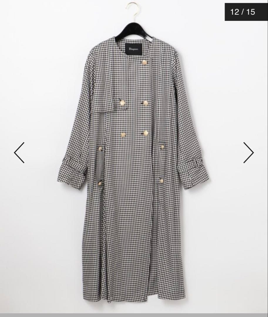グレースコンチネンタルDiagram ギンガムチェック トレンチコート
