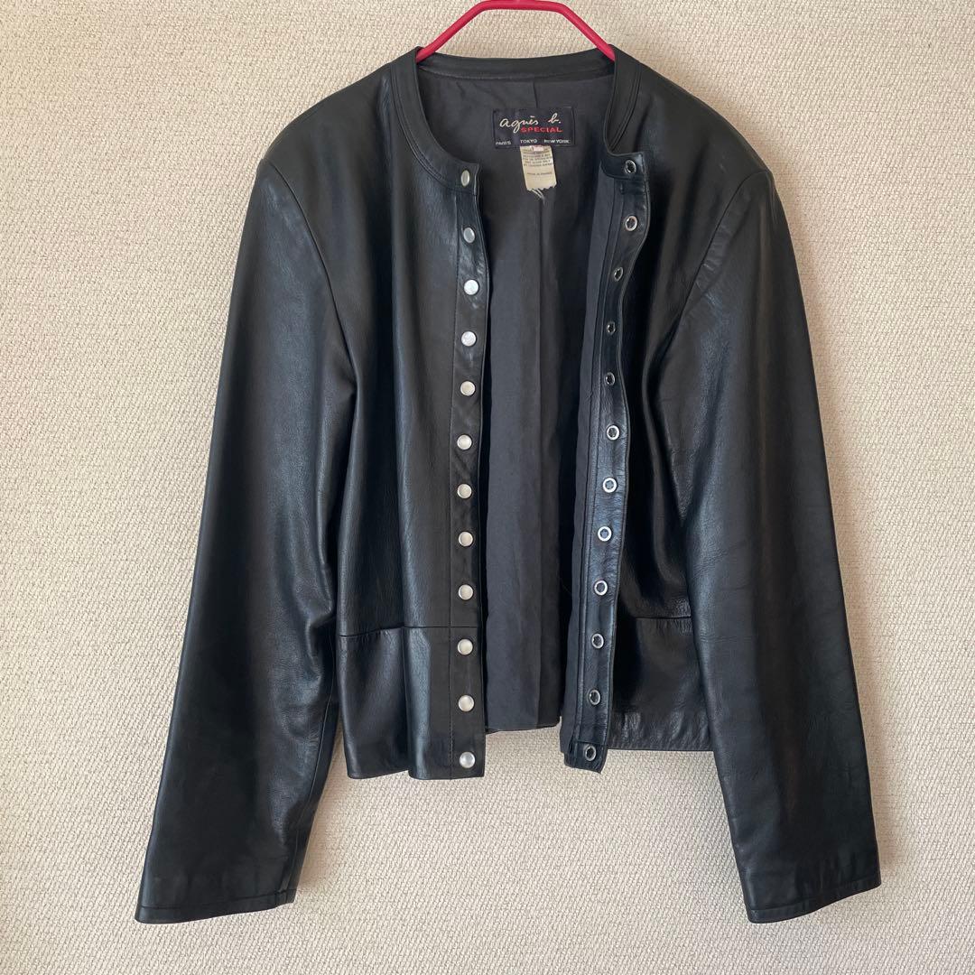 アニエスベー　レザージャケット