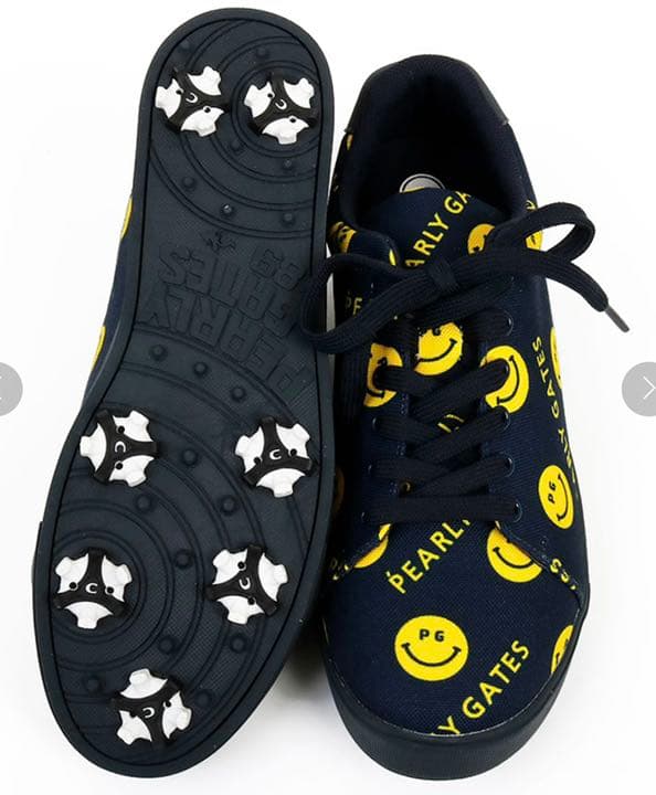 新品未使用‼️パーリーゲイツ SMILE柄★ゴルフシューズ
