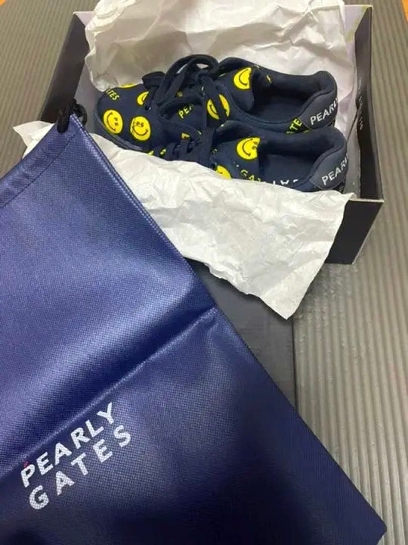 新品未使用‼️パーリーゲイツ SMILE柄★ゴルフシューズ