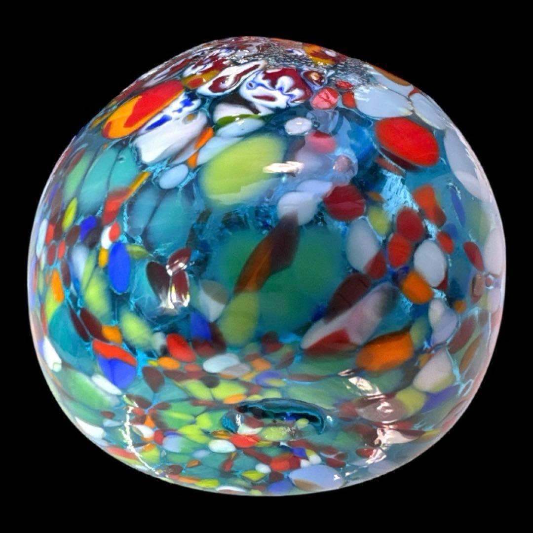 ベネチアンガラス ミルフィオリ 花瓶 ムラーノガラス ヴェネチアンガラス