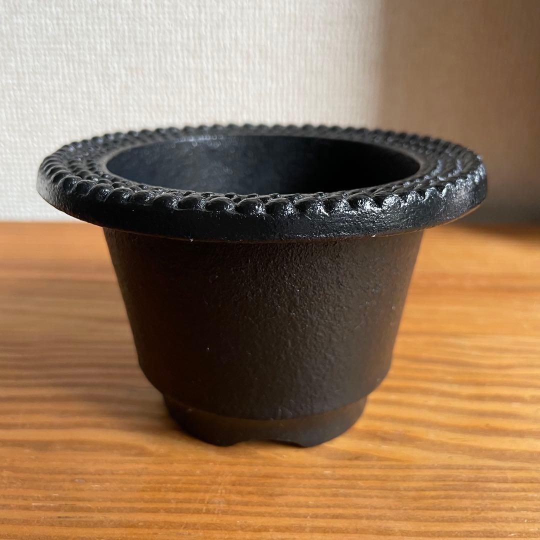 【南部鉄器】JIBLANT ジブラント 植木鉢 南部鉄鉢 ARARE 黒色