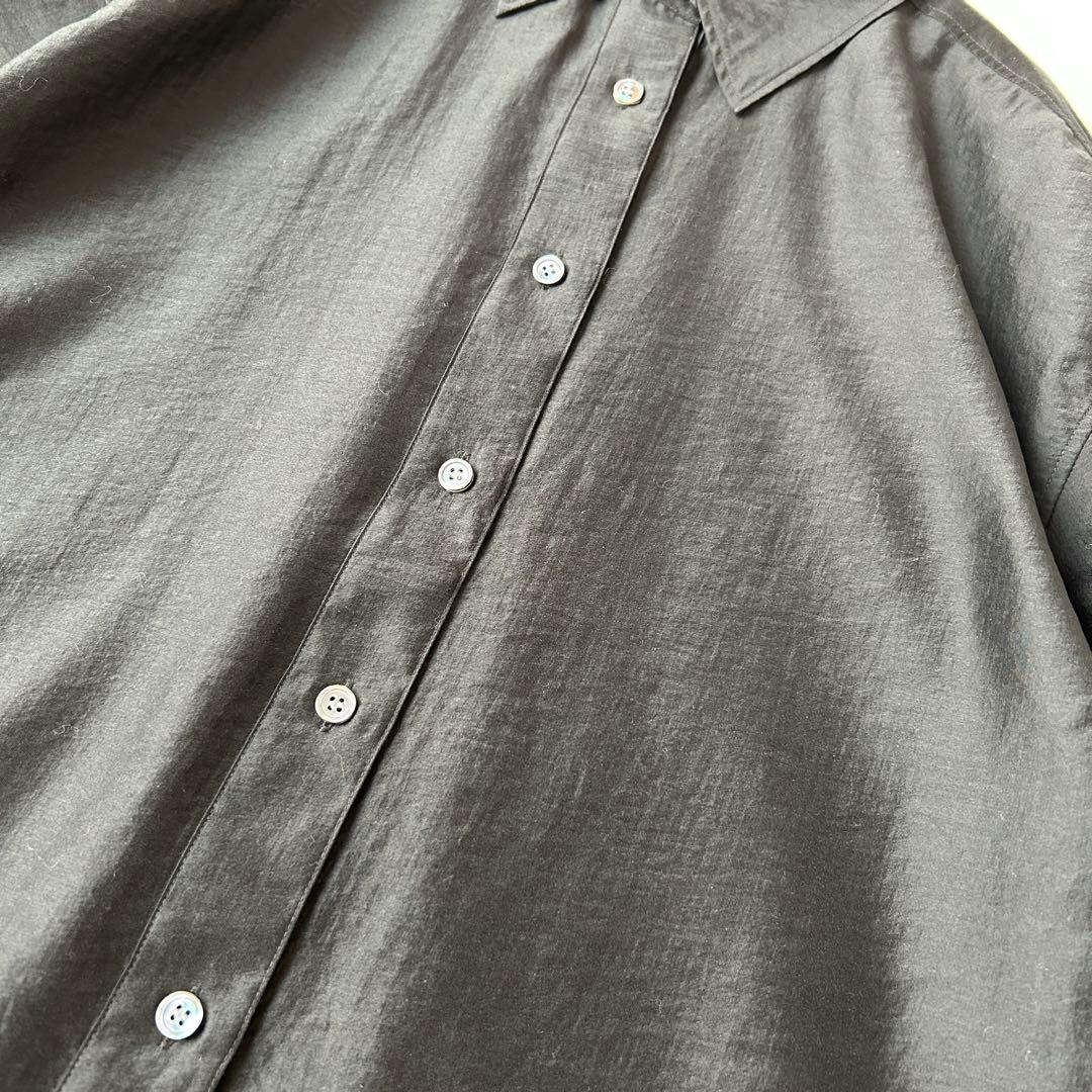 極美品 セオリーリュクス 2025 マドックスシャツ 半袖 オーバーサイズ 38