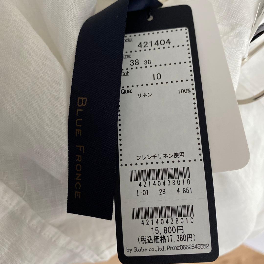 新品□BLUE FRONCE/ リネンブラウス