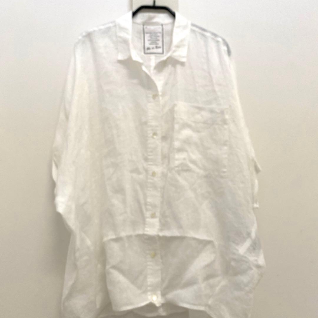 新品□BLUE FRONCE/ リネンブラウス