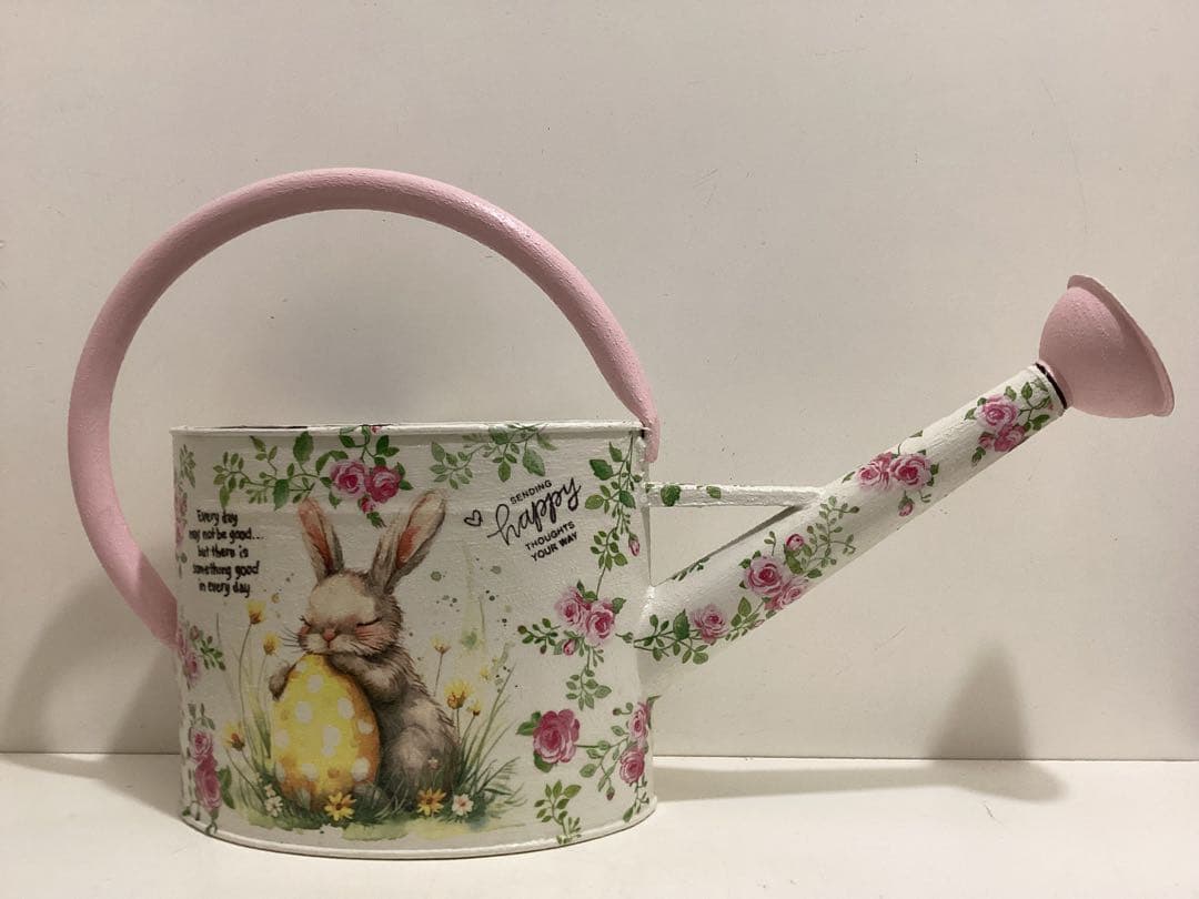 リメイク缶　ジョーロ　　Sogno Pasquale＆ローズ