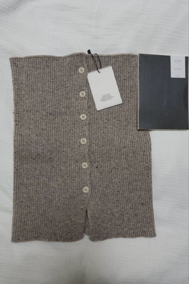 新品 ohotoro mixed tube knit mocha