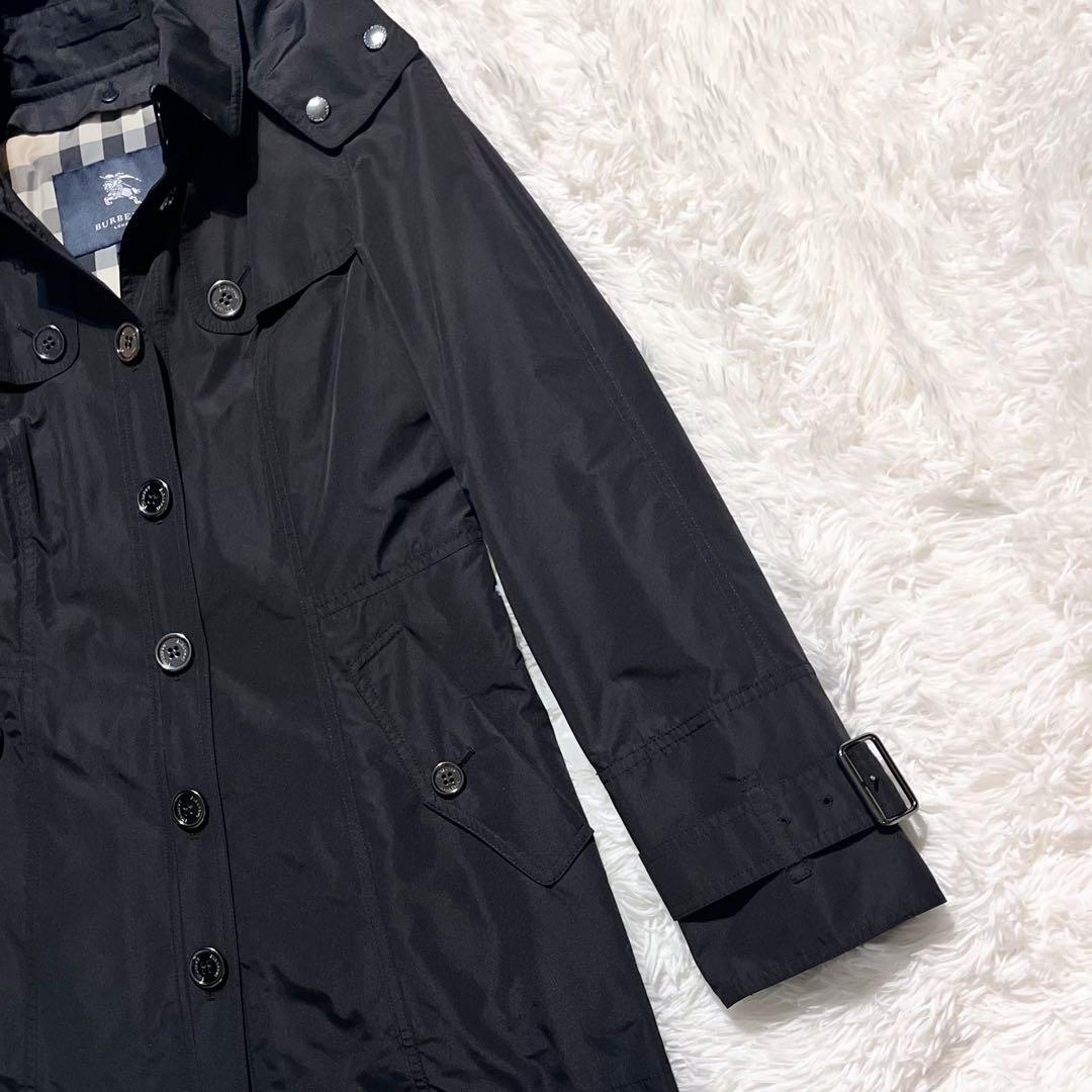美品 バーバリー ノバチェック メタルボタン フード ライナー付 トレンチコート