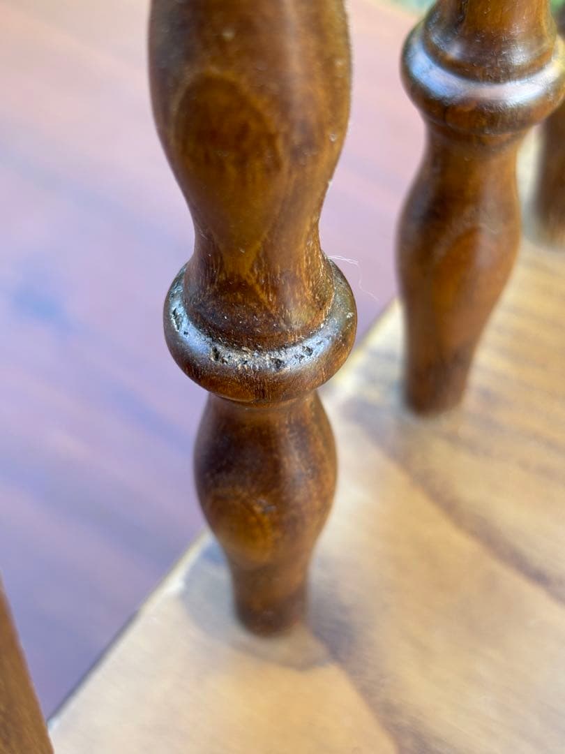 ヴィンテージ木製台座ディスプレイテーブルプラントスタンドタイルビクトリア