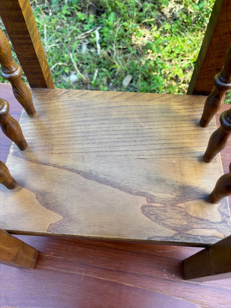 ヴィンテージ木製台座ディスプレイテーブルプラントスタンドタイルビクトリア