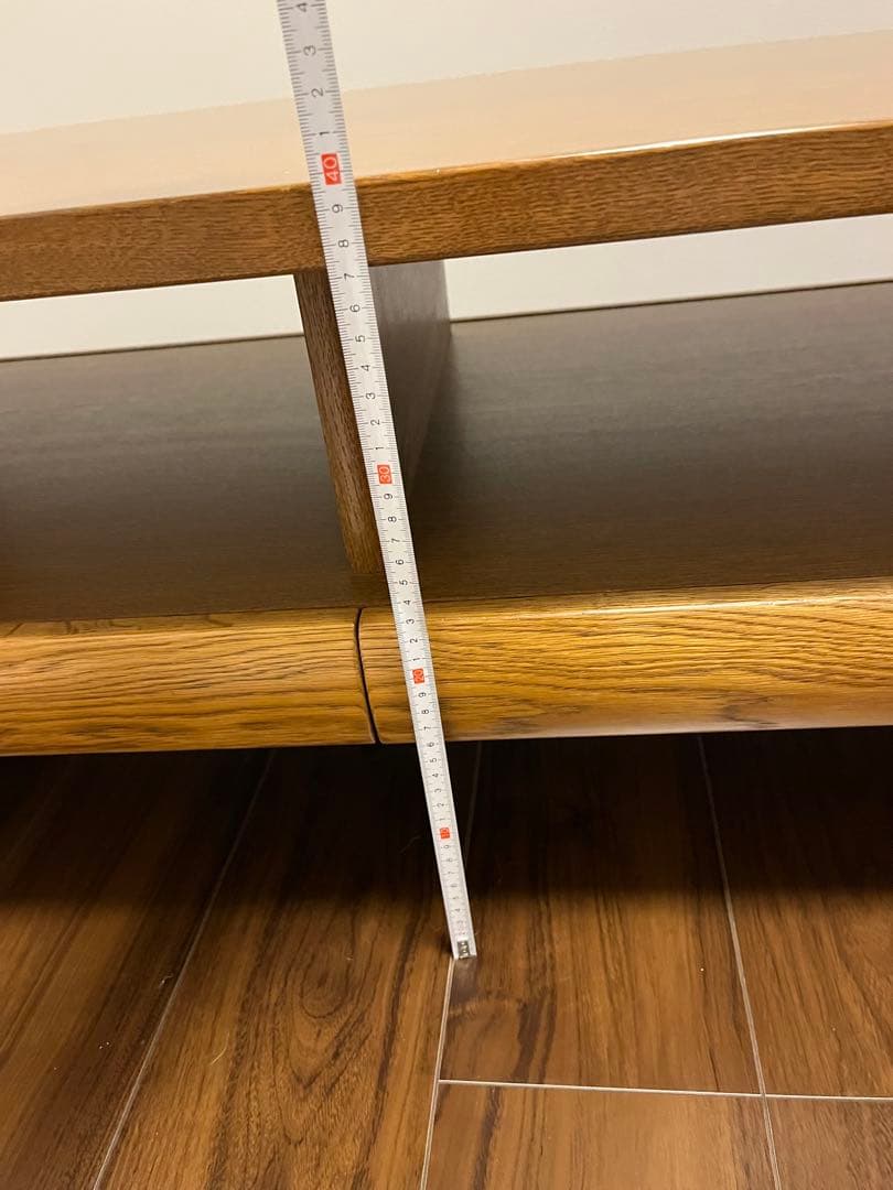 浜本工芸　天然木シンプルセンターテーブル 引き出し付き　1100