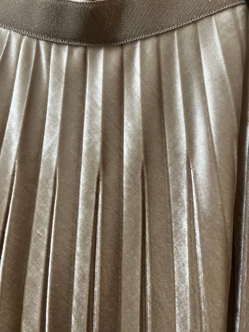 モラビトブラン　プリーツロングスカート ブラウン38