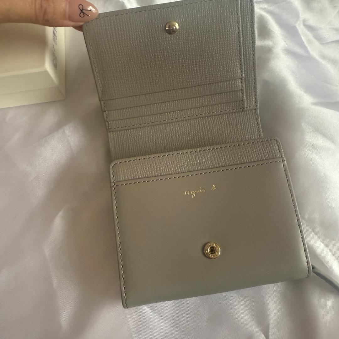 アニエスベー　二つ折り財布（グレー）