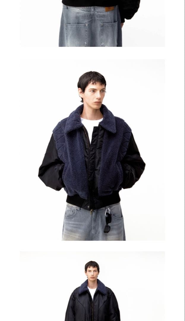 【完売品】coor(クアー) ボンバージャケット　リバーシブル　ブラック