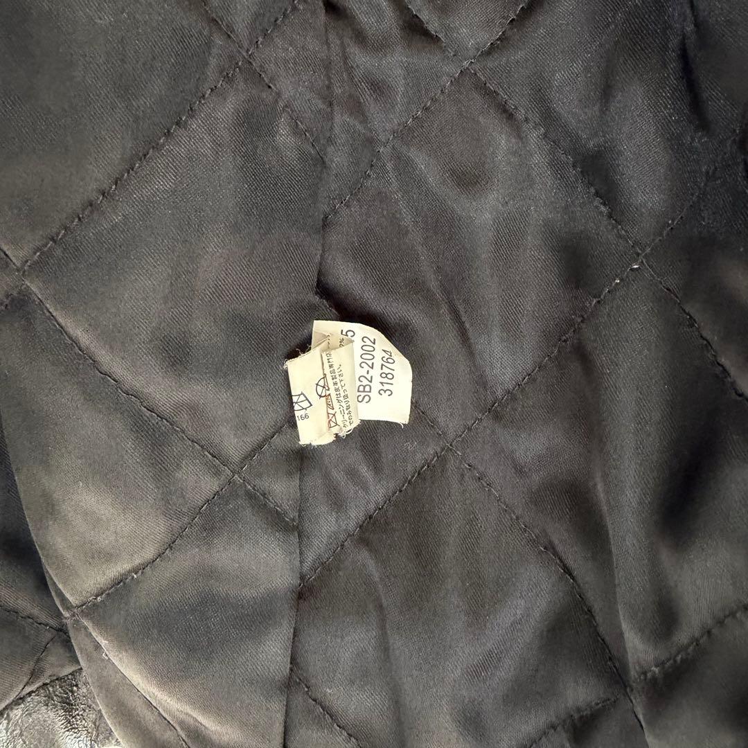 ペ*ス様 00's OLD GAP シングルライダース レザー ジャケット M