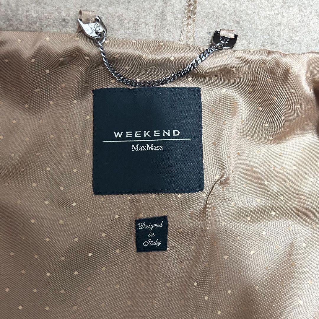 ウィークエンド マックスマーラ ラマウール フード付き ロングコート 比翼 36