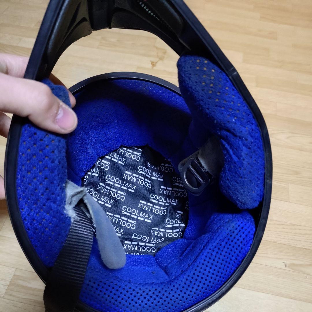 SHOEI　オフロード スカルデザイン ジェットヘルメット　ミラーゴーグル付き