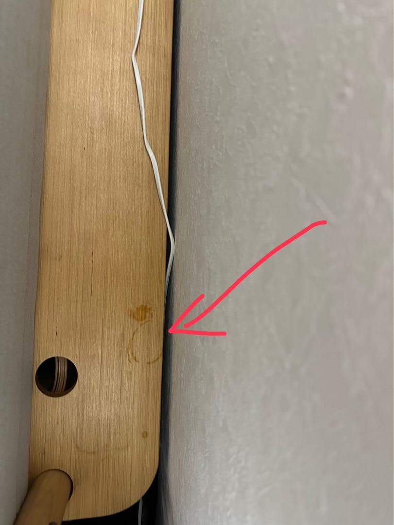 クイーンベッドフレーム 木製スラット グレー