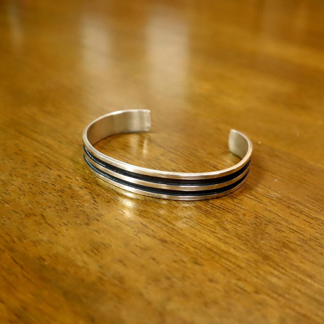 ヴィンテージ MEXICO メキシコ メキシカン シルバー 925 バングル