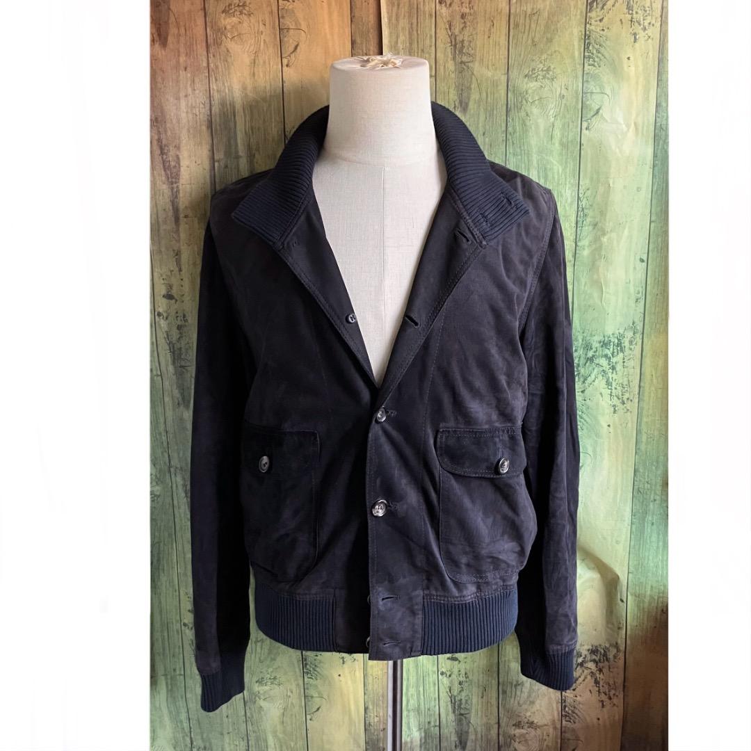 サルフラ　46 ジャケット　スウェード　Salfra ネイビー　Valstar