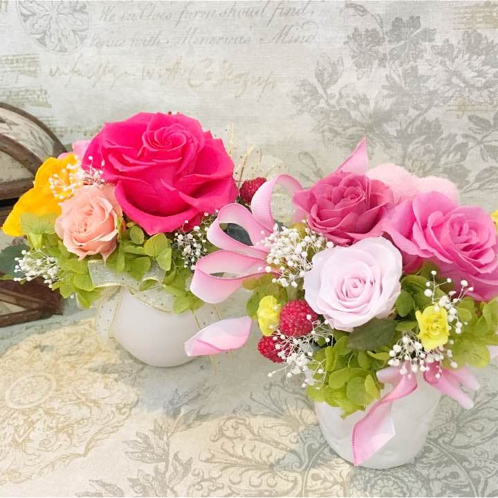 お支払い済 kanae様ご確認用♪プリザーブドフラワー アレンジ オーダー