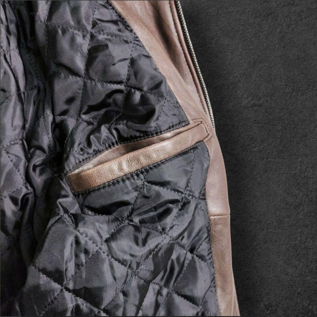 00s archive ラムレザー ファー　ジャケット ライダース 2way