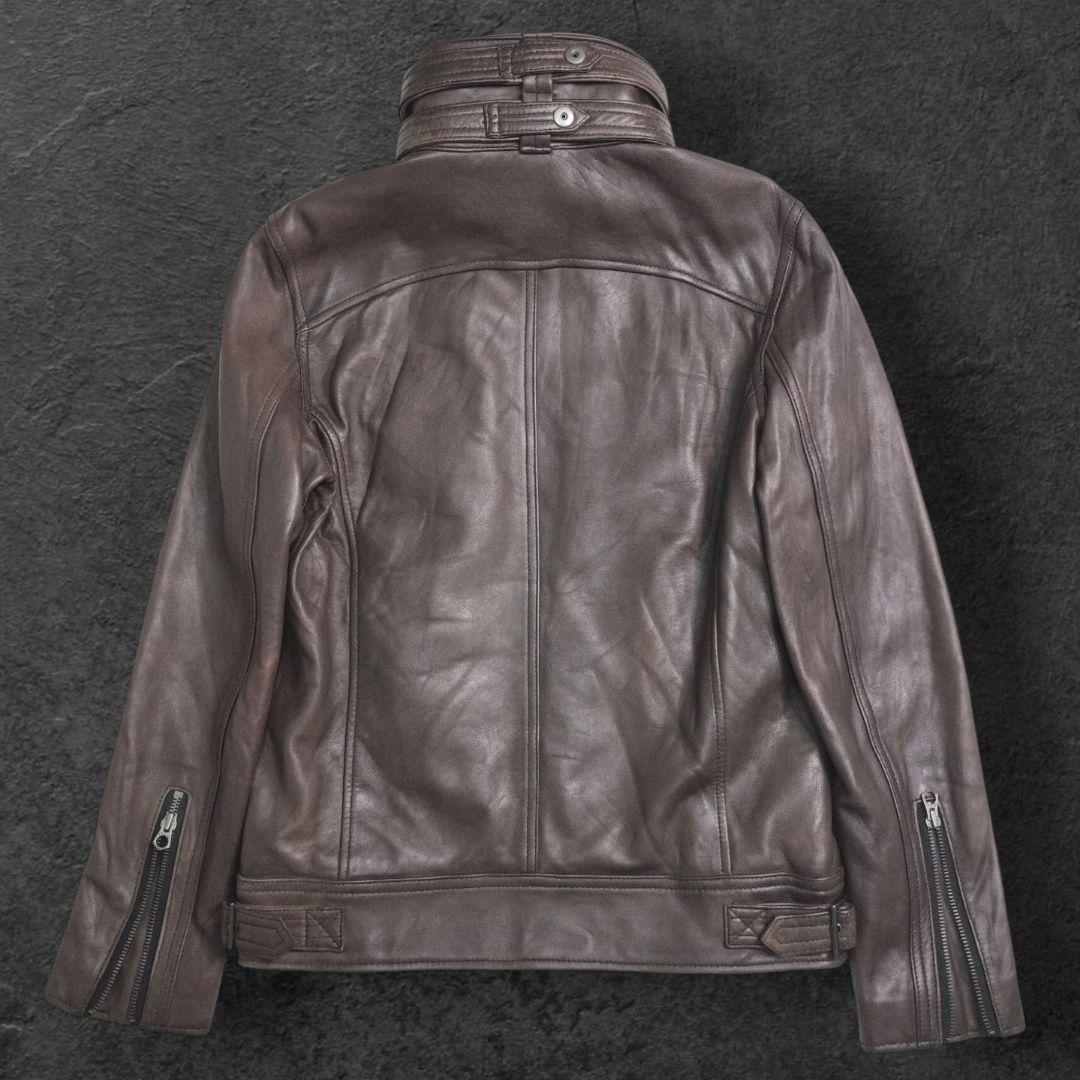 00s archive ラムレザー ファー　ジャケット ライダース 2way