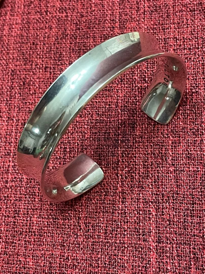 ◆感謝価格◆FULTON◆シルバー950◆エルラインミドルバングル◆