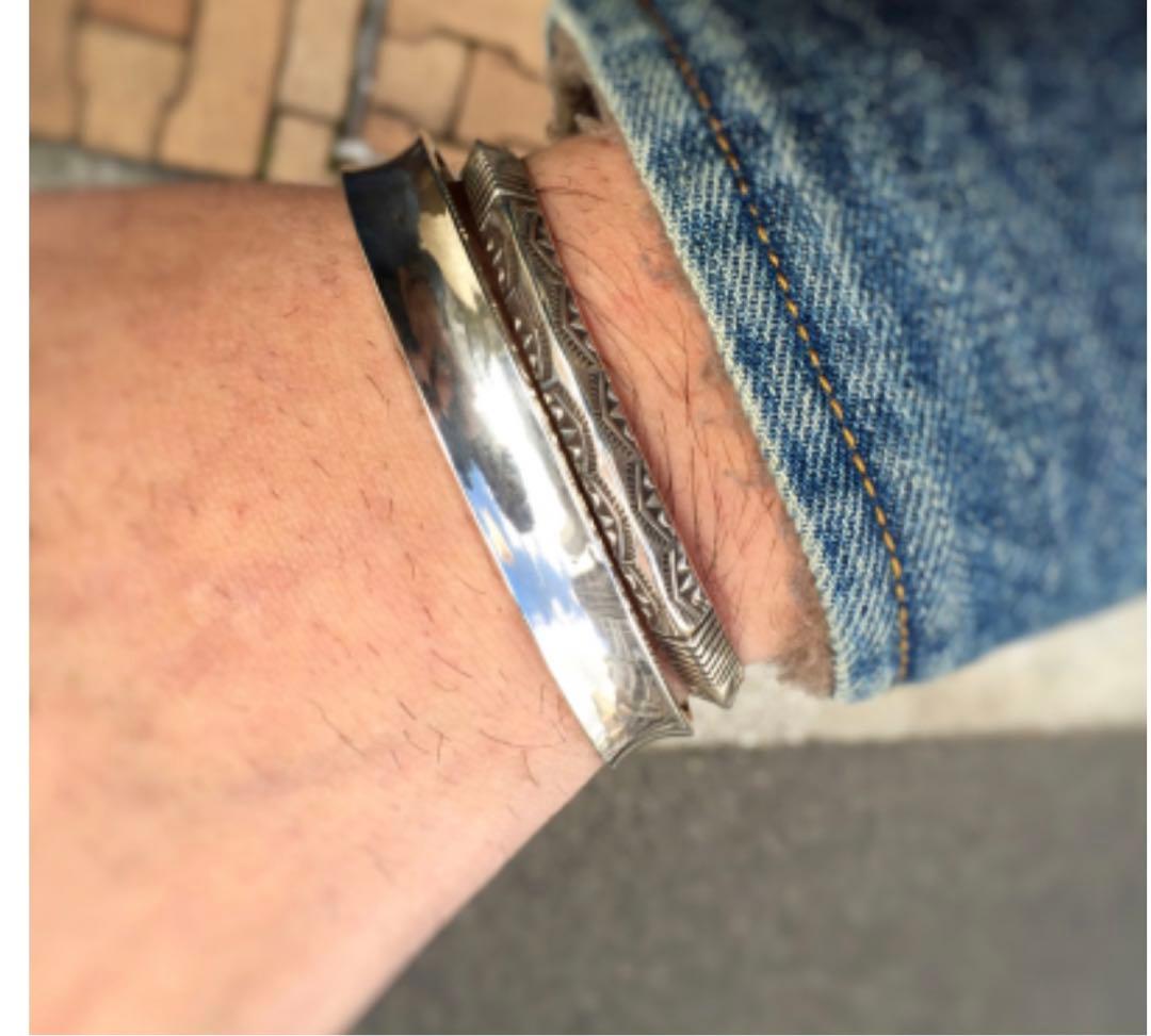 ◆感謝価格◆FULTON◆シルバー950◆エルラインミドルバングル◆