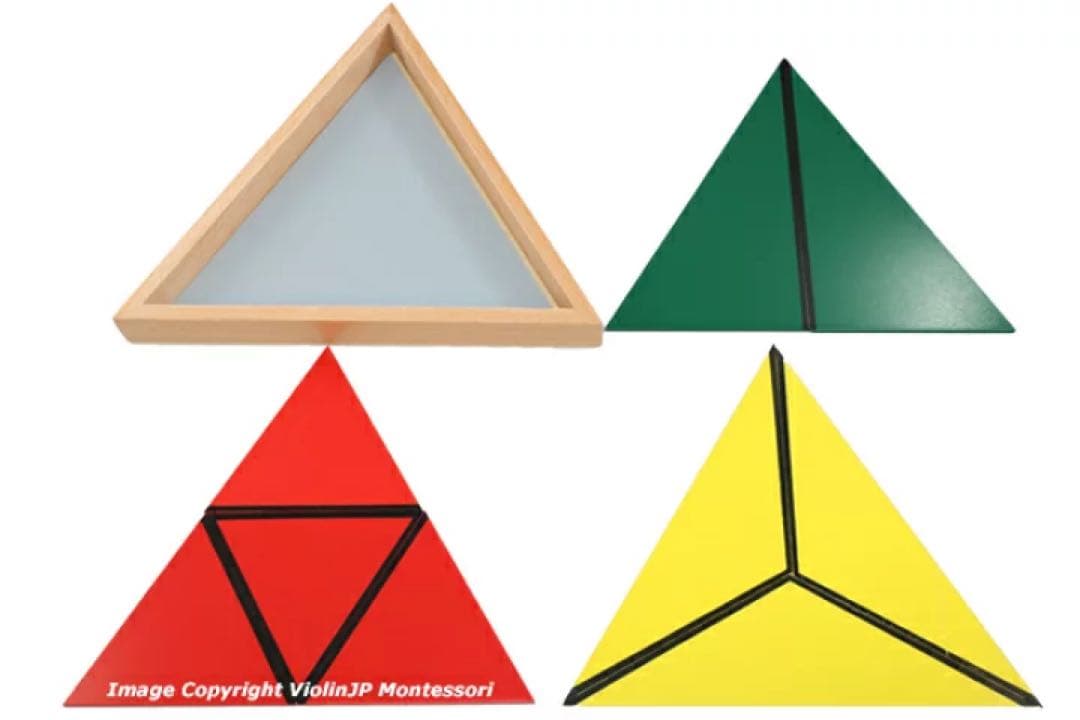 モンテッソーリ　構成三角形 5箱セット Montessori